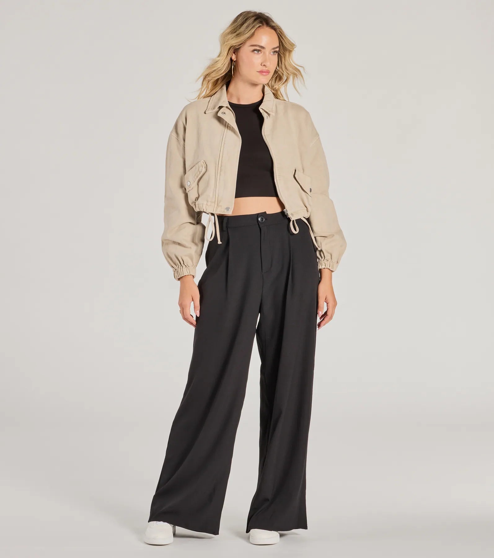 Best necklaces and pendants with butterfly wings for a delicate, graceful style-Posh Play High Rise Wide Leg Trouser Pants