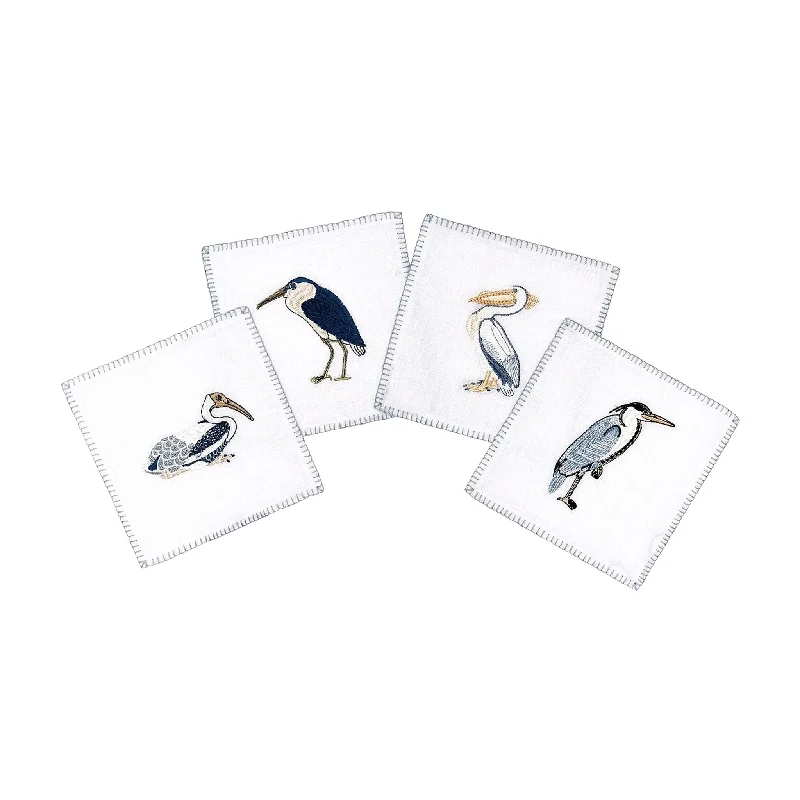 Best necklaces and pendants with minimalist pendants for a sleek, understated look-Sea Birds Cocktail Napkins