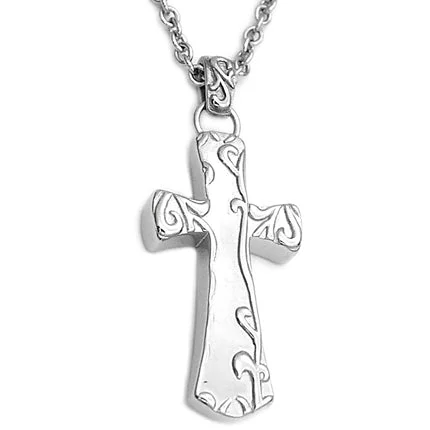 Beautiful necklaces and pendants with diamond-encrusted designs for maximum sparkle-Solid Cross  - Classic Cross Necklace