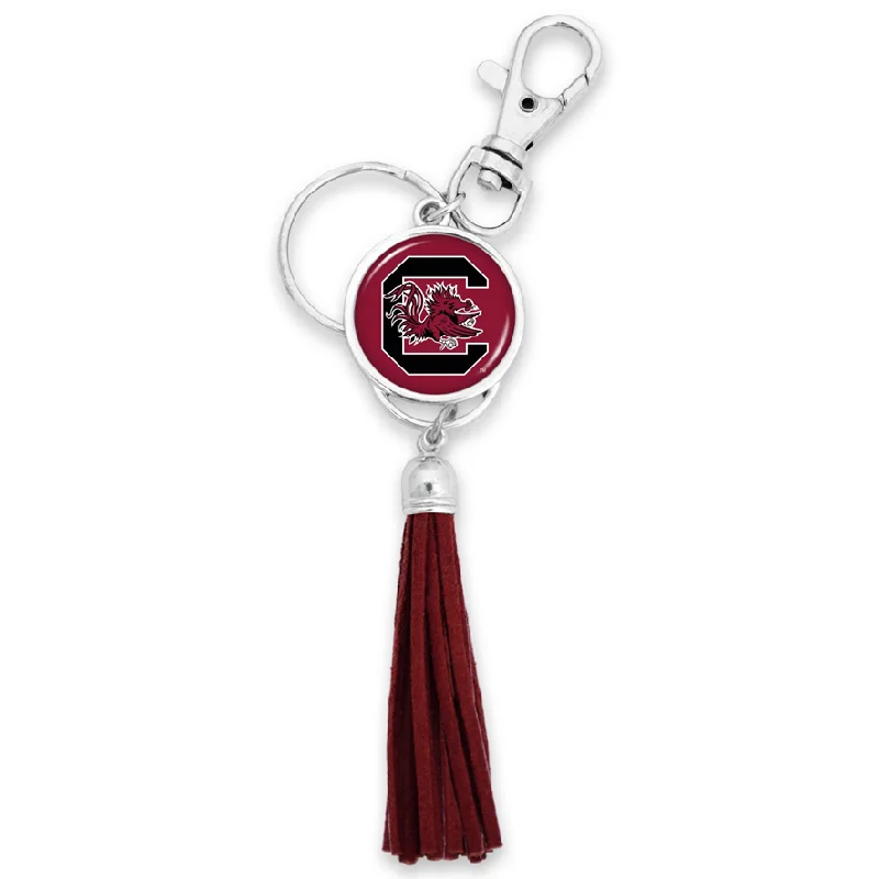 Stunning necklaces and pendants with sapphire gemstones for a luxurious blue hue-South Carolina Gamecocks NCAA Long Tassel Key Chain