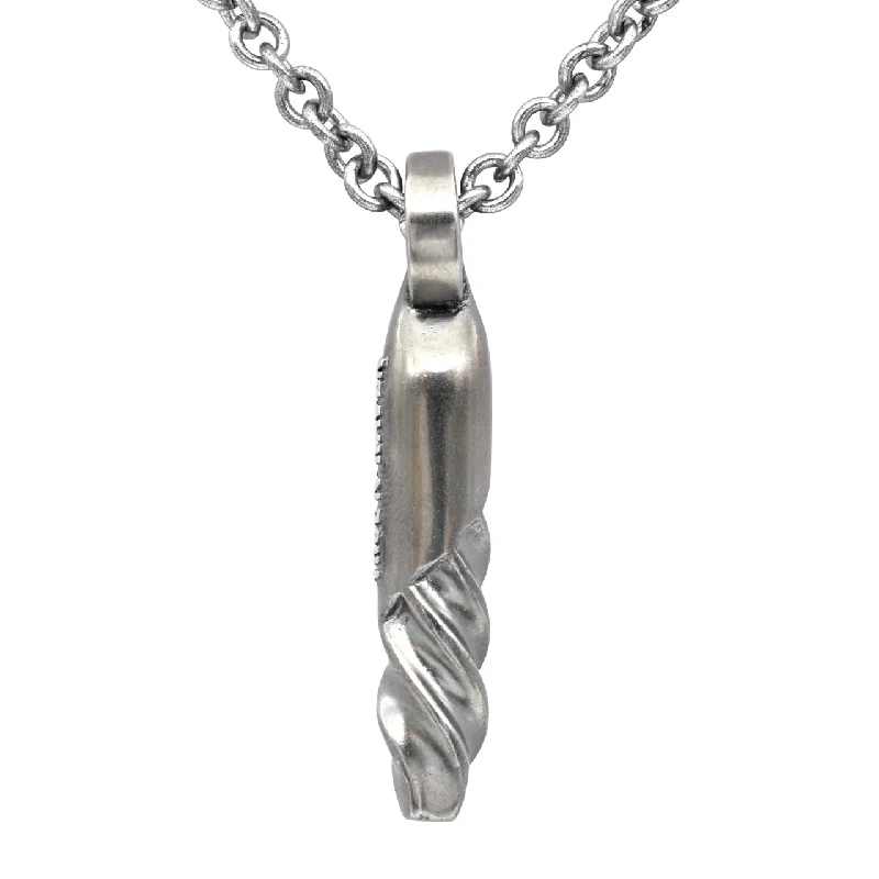 Elegant necklaces and pendants with gold chains for a chic, timeless appearance-Twisted Steel Necklace